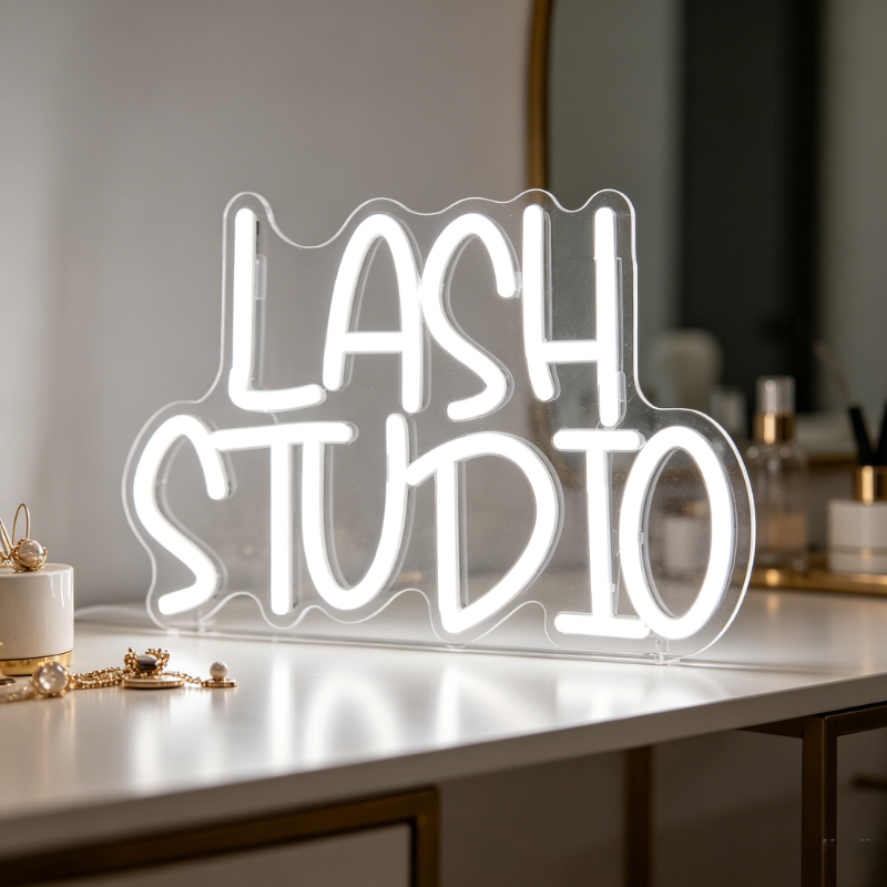 Beauty And Makeup Studio - Lash Studio Neon Sign LED Vanity