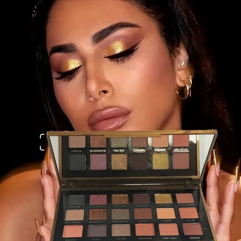 Huda Beauty Makeup Kit - Huda beauty 18 Colors Empowered Eyeshadow