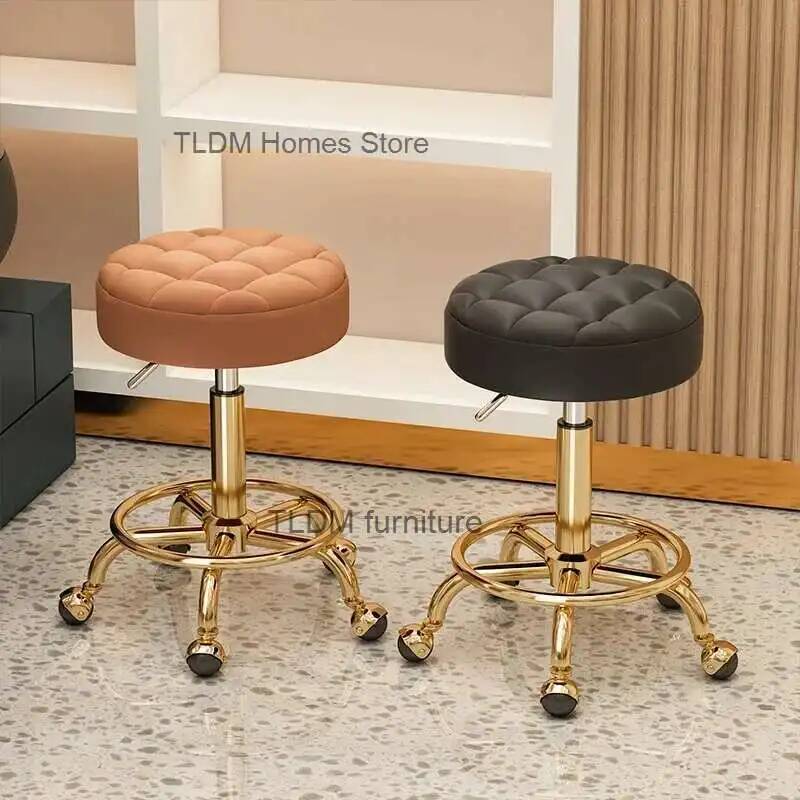 Beauty Makeup Outlet - Barber Salon Hairdressing Chairs Gold Beauty