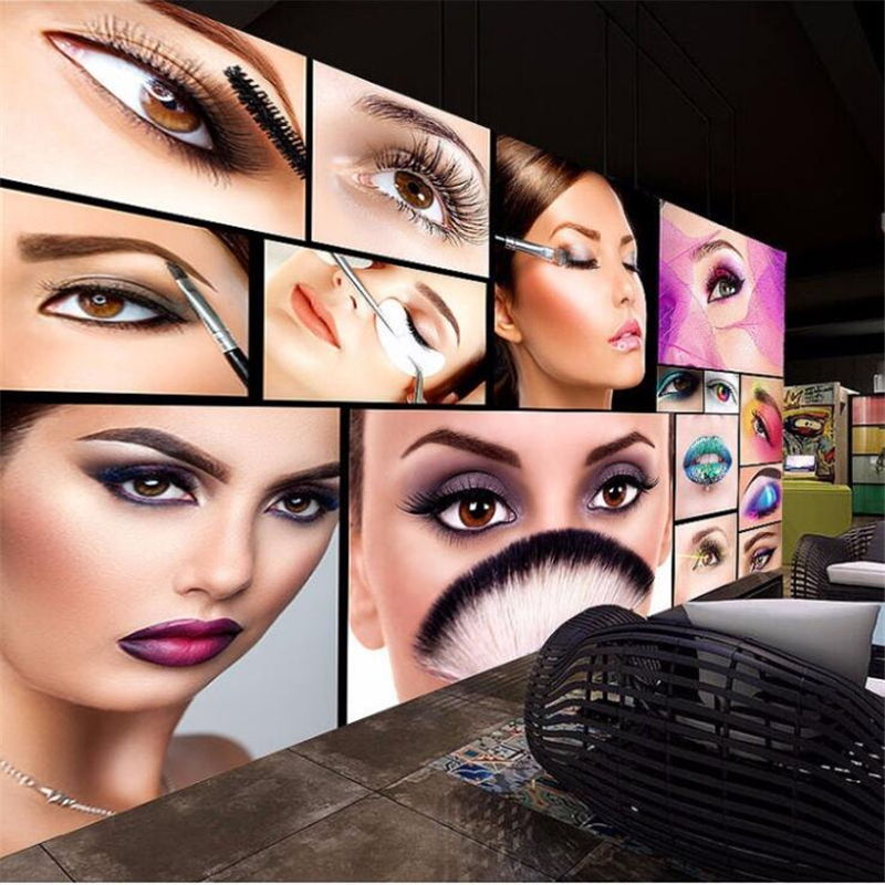 Beauty Makeup Wallpaper - Custom photo wallpaper 3D murals make-up