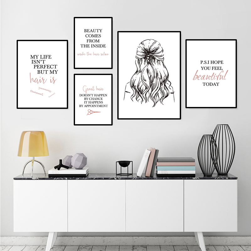 Beauty Makeup Pictures - barbershop quote art posters hairstyle wall