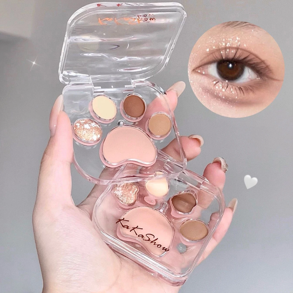 Beauty Makeup Eyeshadow Palette - Cute Natural Eye Shadow Palette Glitter