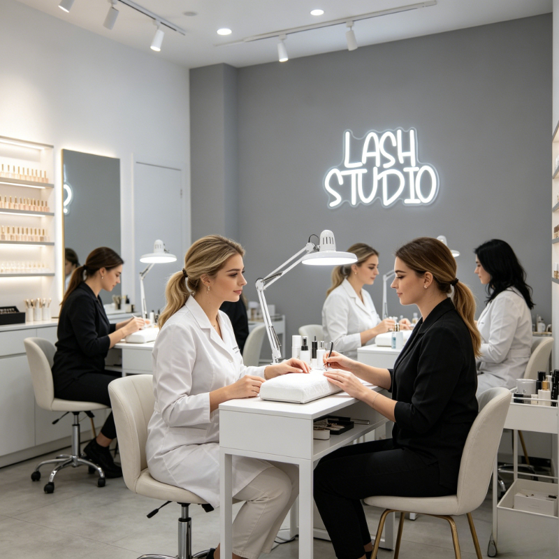 Lash Studio Neon Sign LED Vani – Beauty And Makeup Studio Bewertung und Preis