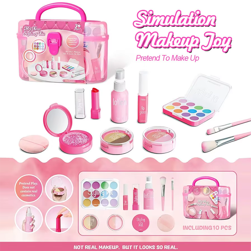 10 Pcs/set Simulation Pretend  – Beauty Makeup Kit For Kids Bewertung und Preis