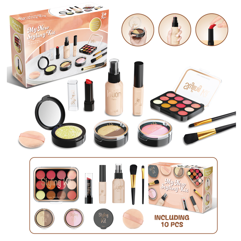 10 Pcs Simulation Girl Beauty  – Beauty Makeup Kit For Kids Bewertung und Preis