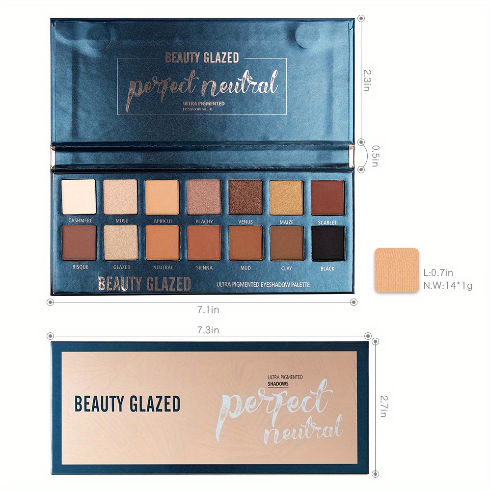 BEAUTY GLAZED 14 Colors Eyesha – Beauty Makeup Eyeshadow Palette Bewertung und Preis