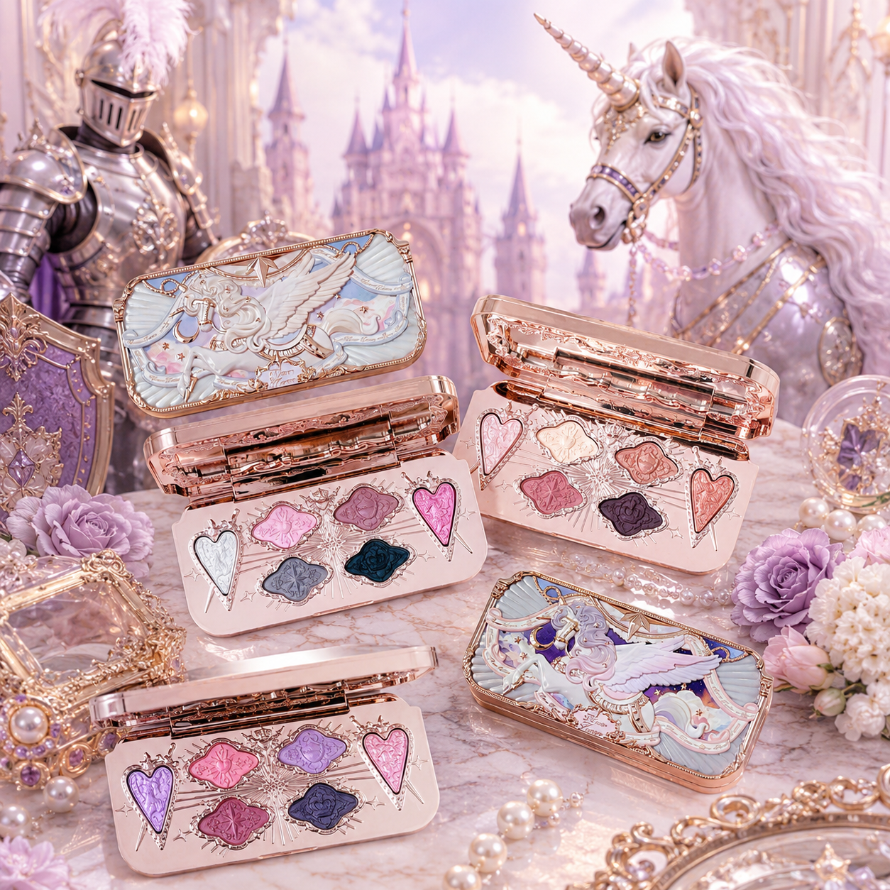 Flower Knows Knight Unicorn Ey – Beauty Makeup Eyeshadow Palette Bewertung und Preis