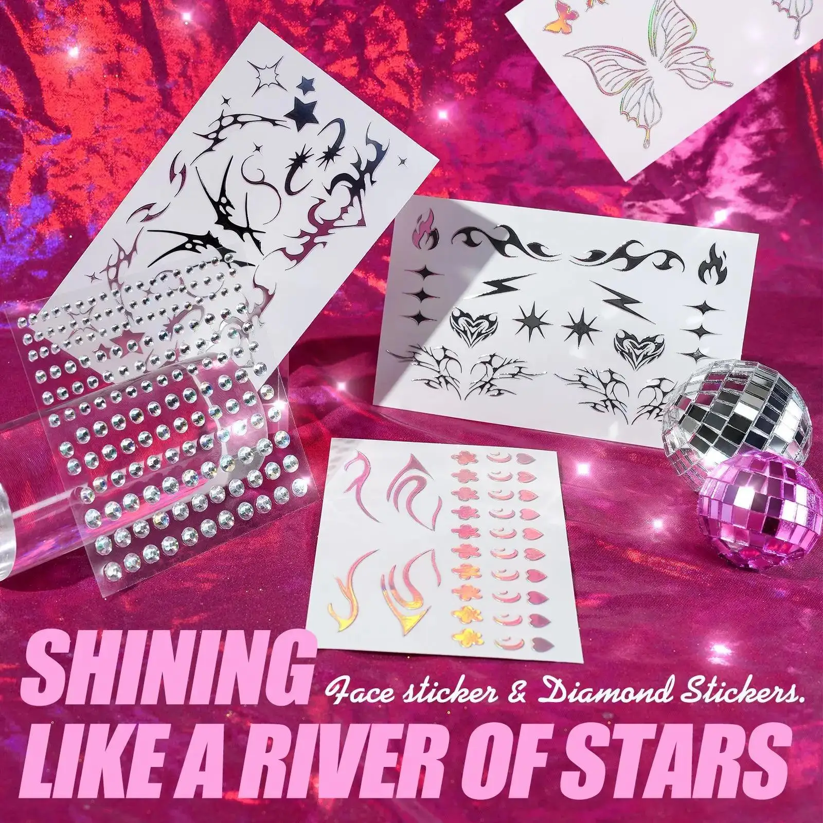 New Laser Face Sticker Eye Mak – Beauty Makeup Pictures Bewertung und Preis