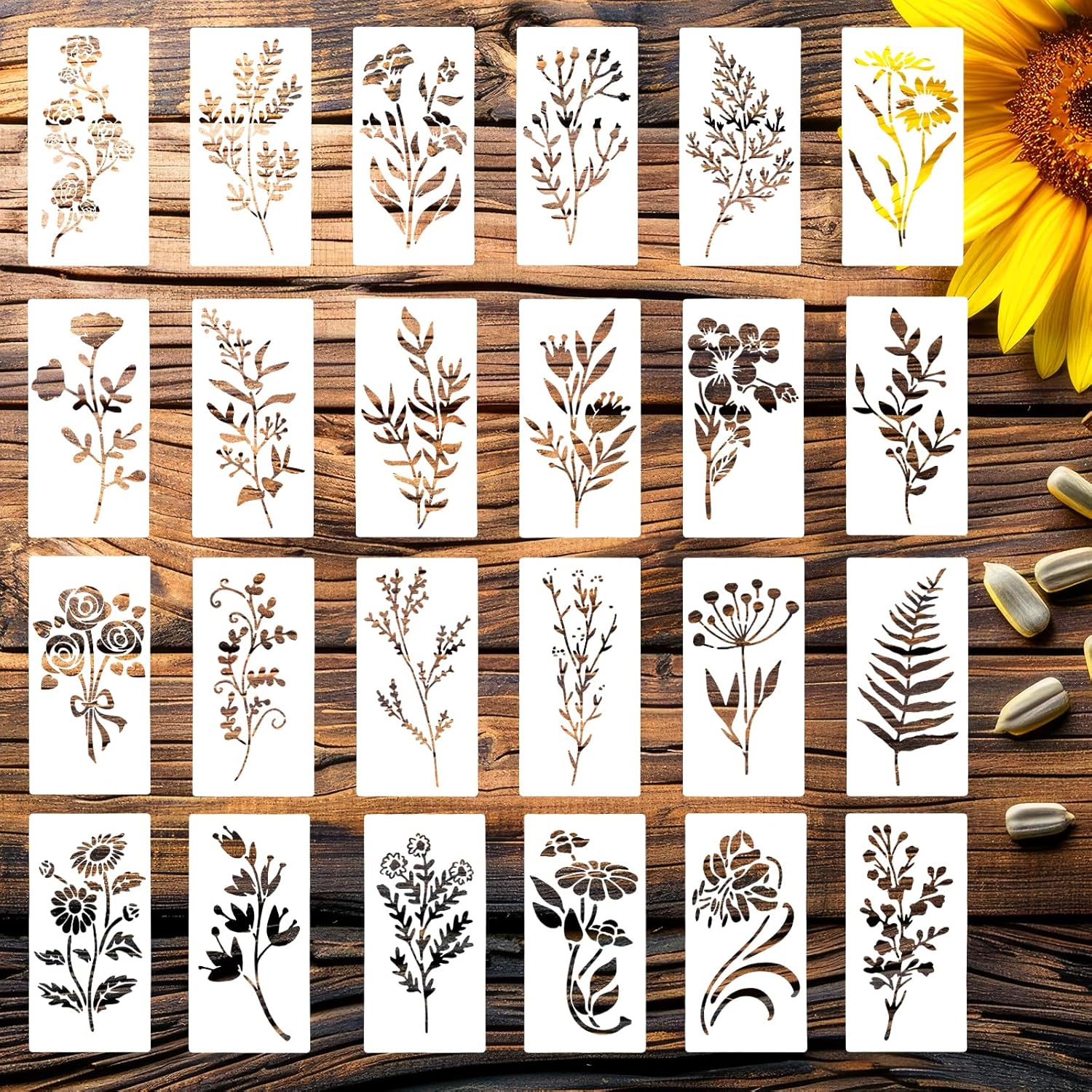 24pcs/Set Wildflower Stencils  – Beauty Makeup Kit For Kids Bewertung und Preis