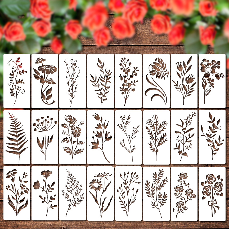 24pcs/Set Wildflower Stencils  – Beauty Makeup Kit For Kids Bewertung und Preis