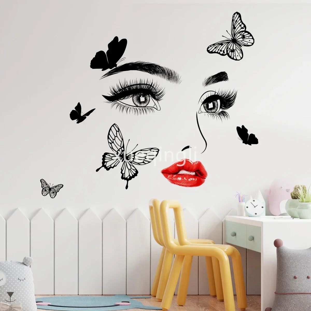 Beauty Female Face Wall Sticke – Beauty And Makeup Studio Bewertung und Preis