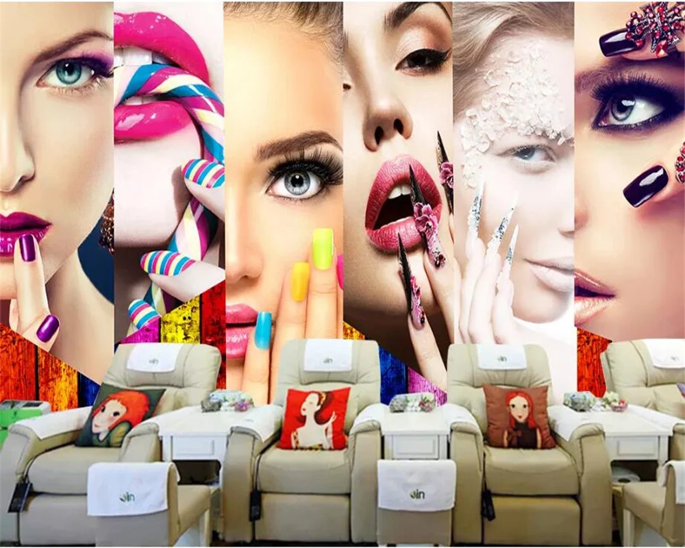 Custom wallpaper 3d mural retr – Beauty Makeup Wallpaper Bewertung und Preis