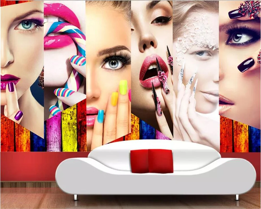 Custom wallpaper 3d mural retr – Beauty Makeup Wallpaper Bewertung und Preis