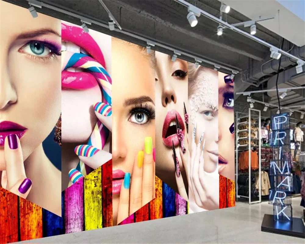 Custom wallpaper 3d mural retr – Beauty Makeup Wallpaper Bewertung und Preis