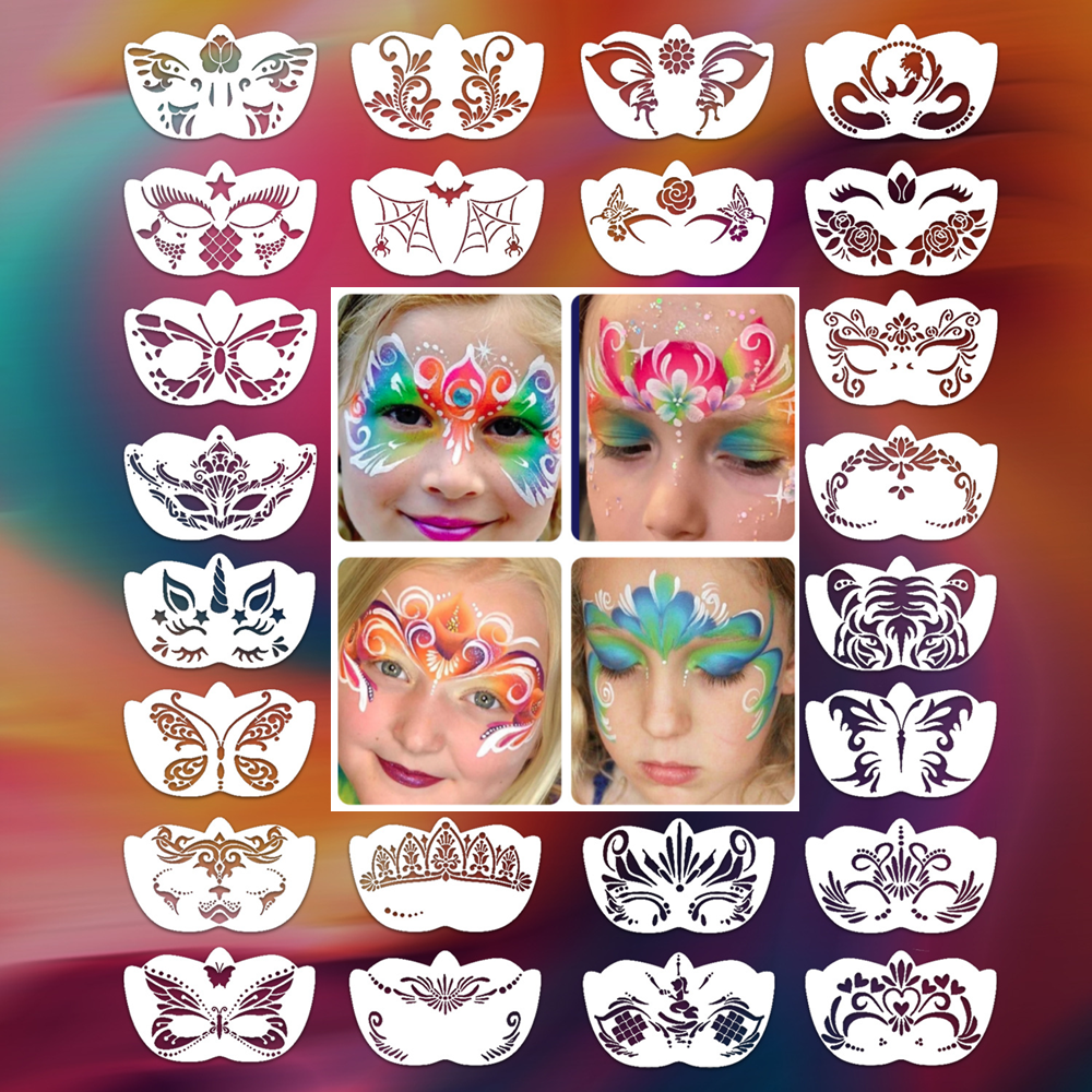 8pcs Face Skeleton Painting St – Beauty Makeup Kit For Kids Bewertung und Preis
