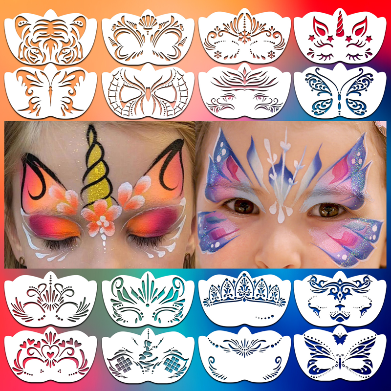 8pcs Face Skeleton Painting St – Beauty Makeup Kit For Kids Bewertung und Preis