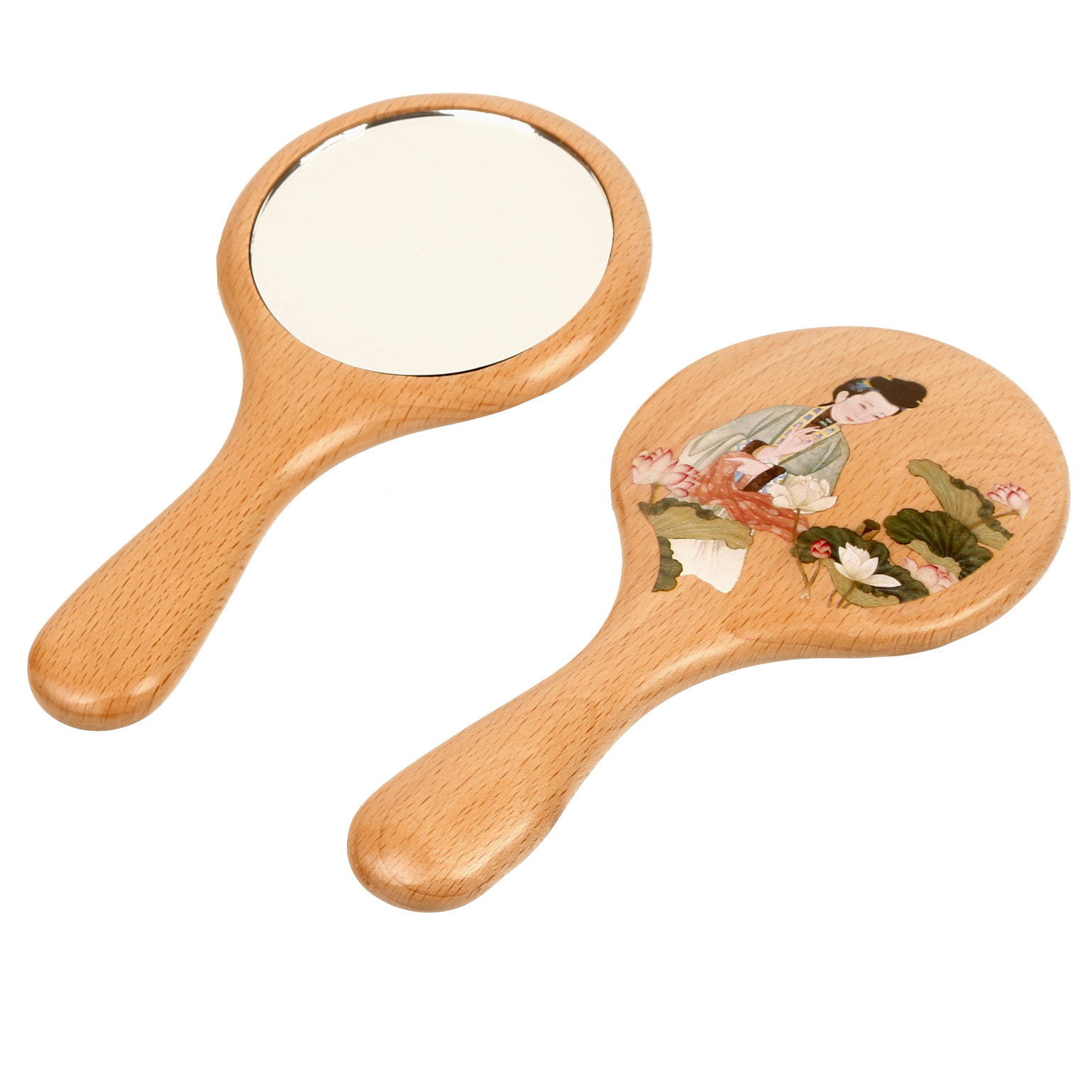Beech Wood Handle Mirror, Anci – Beauty Makeup Pictures Bewertung und Preis