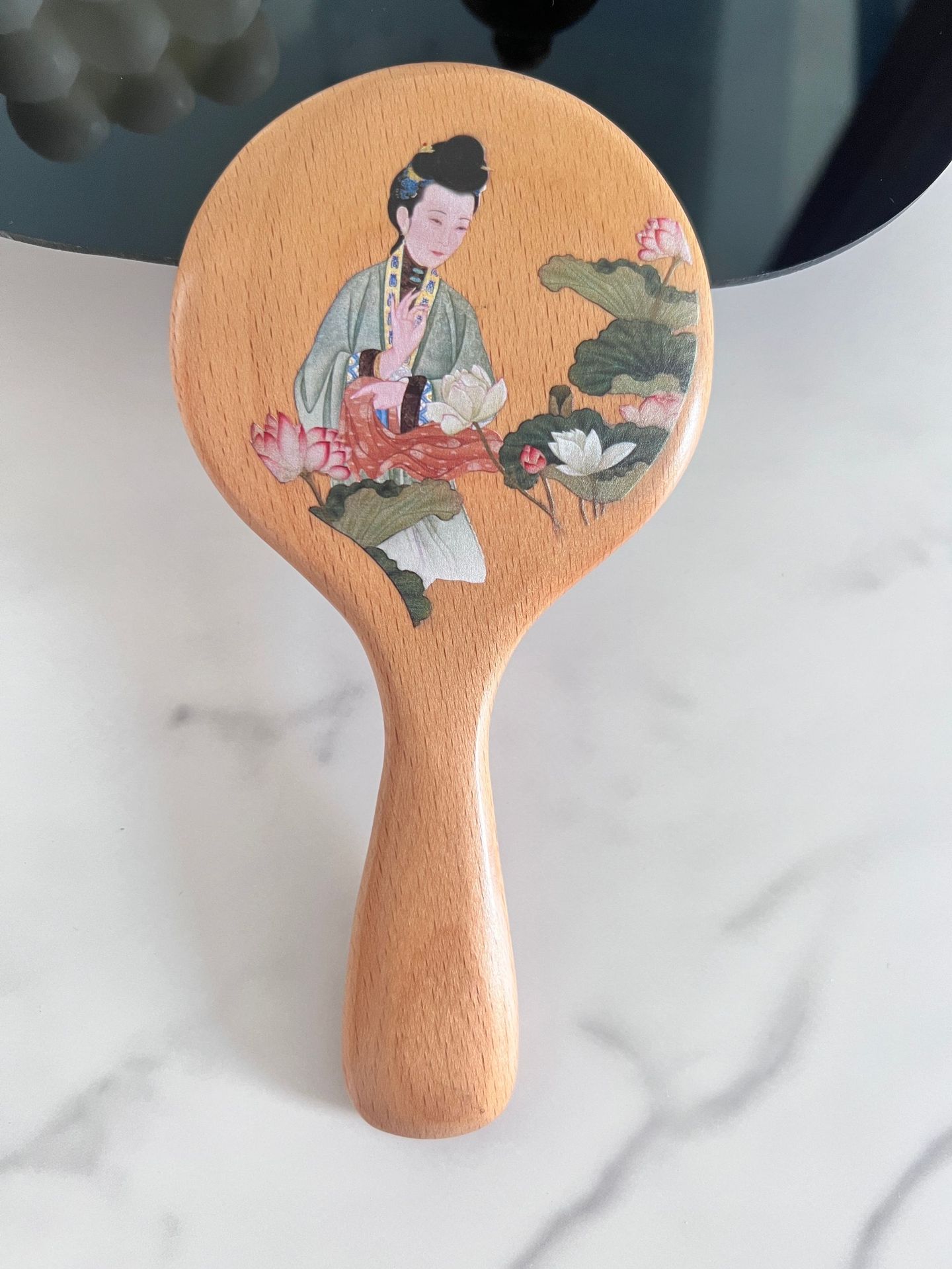 Beech Wood Handle Mirror, Anci – Beauty Makeup Pictures Bewertung und Preis