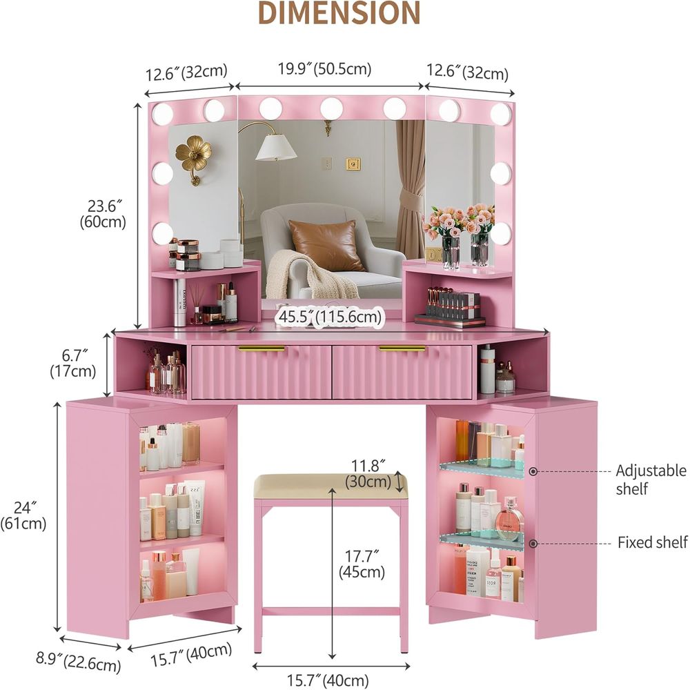 LED-Illuminated Makeup Vanity  – Beauty Makeup Outlet Bewertung und Preis