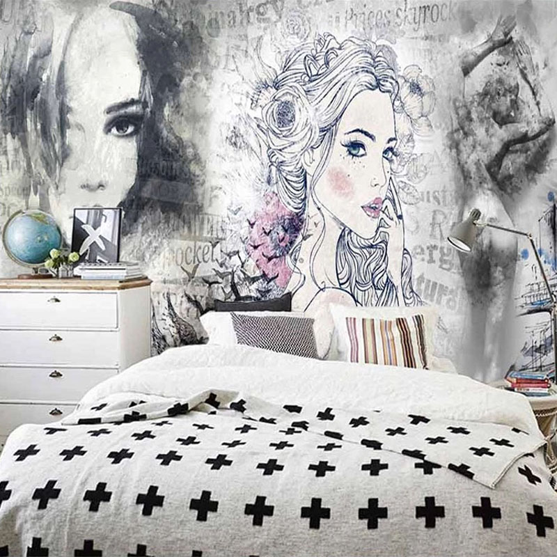 Custom 3D Mural Retro Fashion  – Beauty Makeup Wallpaper Bewertung und Preis