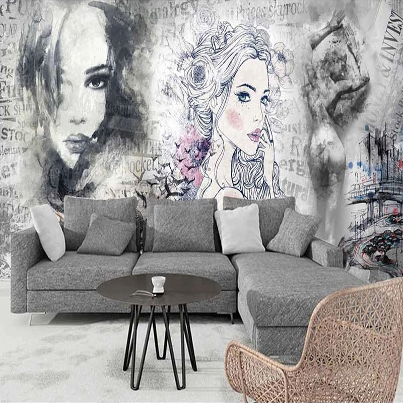 Custom 3D Mural Retro Fashion  – Beauty Makeup Wallpaper Bewertung und Preis