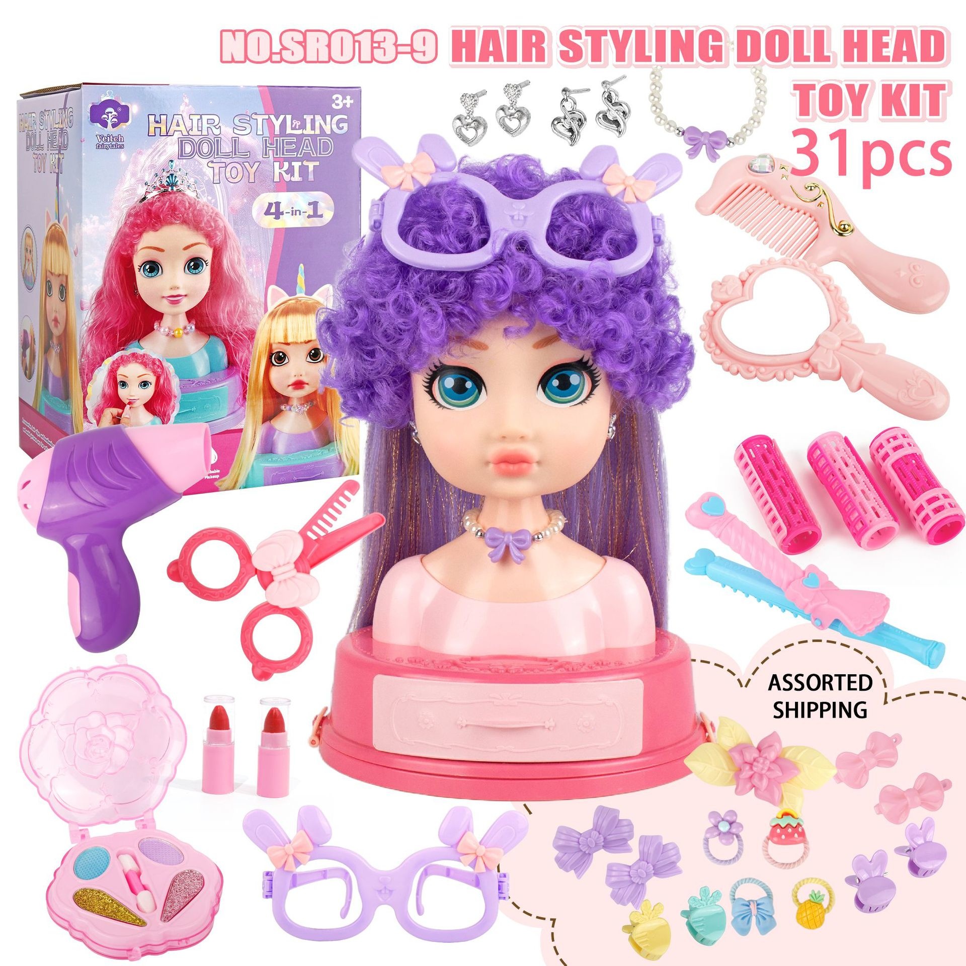 Hair Styling Doll Head Makeup  – Beauty Makeup Kit For Kids Bewertung und Preis