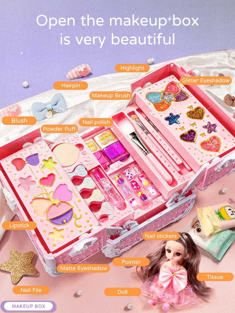 Children's Makeup Kit Non-toxi – Beauty Makeup Kit For Kids Bewertung und Preis