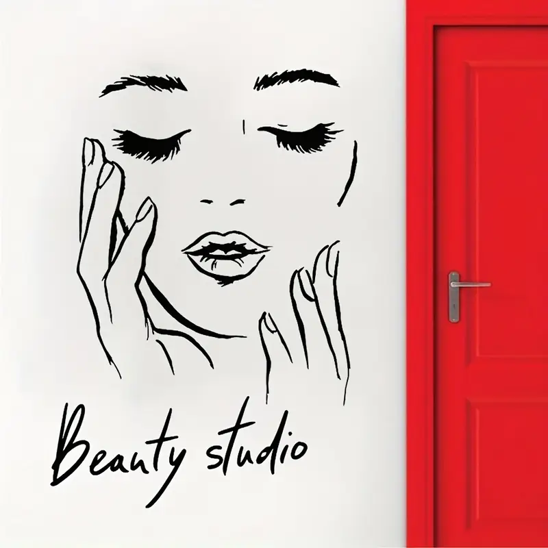 Wall Decal Featuring a Female  – Beauty Makeup Wallpaper Bewertung und Preis