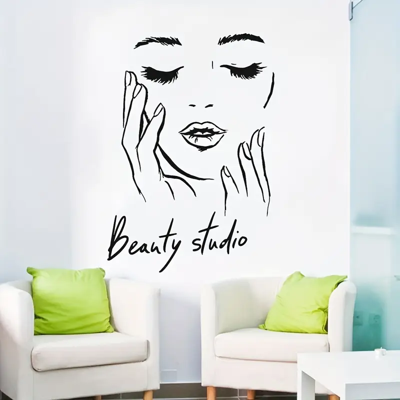 Wall Decal Featuring a Female  – Beauty Makeup Wallpaper Bewertung und Preis