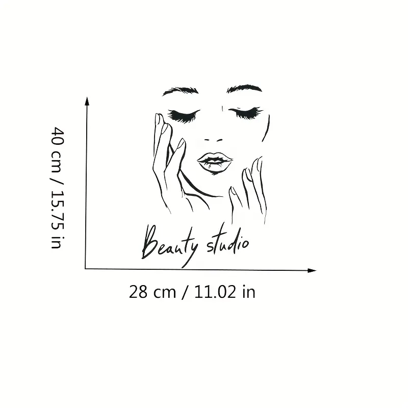 Wall Decal Featuring a Female  – Beauty Makeup Wallpaper Bewertung und Preis