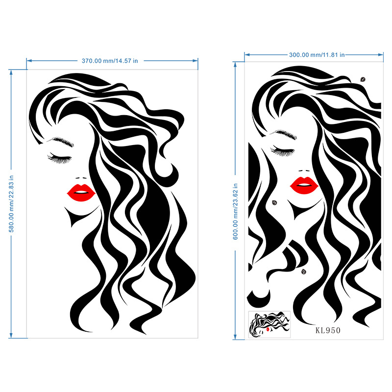 Fashion Female Face Wall Stick – Beauty Makeup Wallpaper Bewertung und Preis