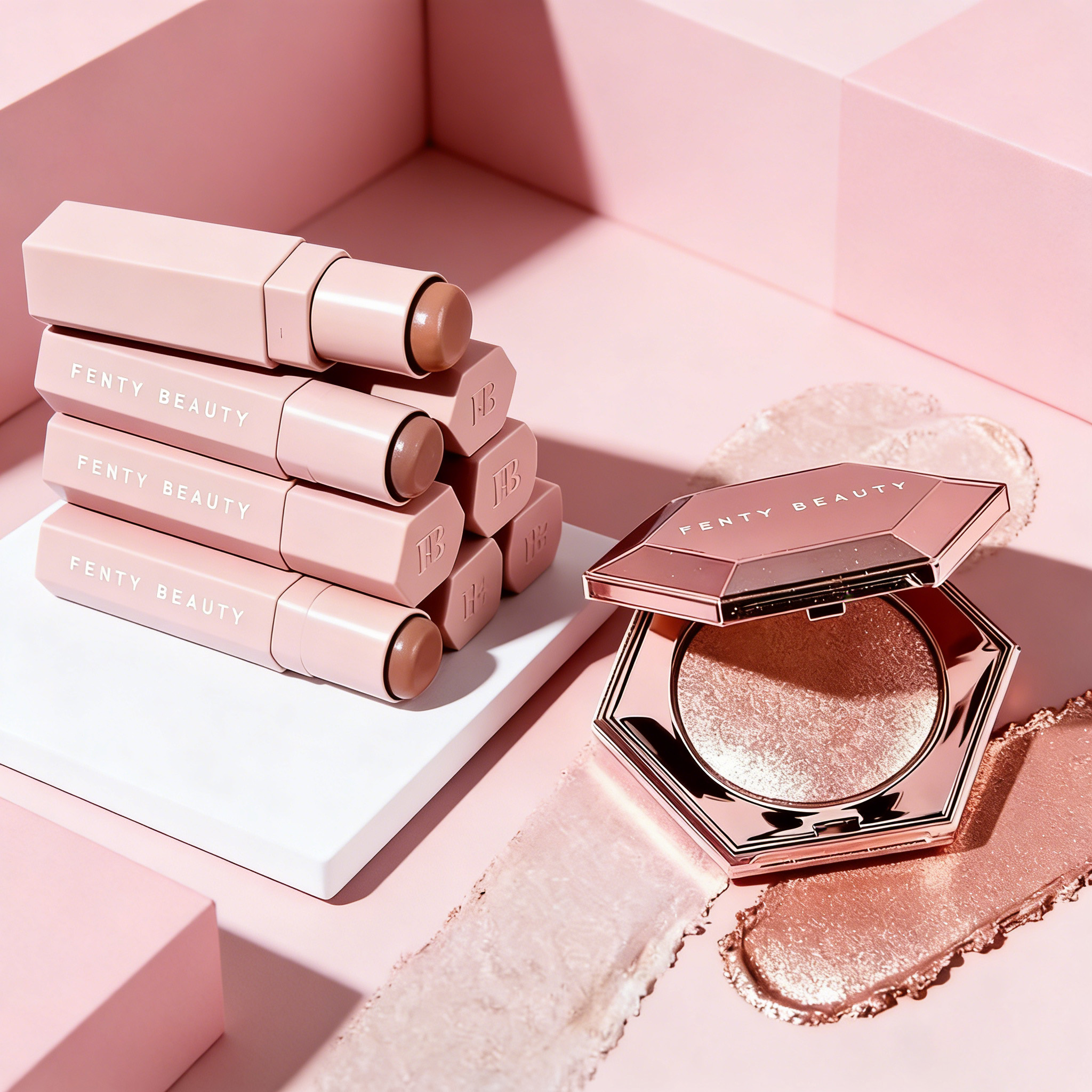 Hot Fenty Beauty Two Color Pow – Fenty Beauty Makeup Highlighter Bewertung und Preis