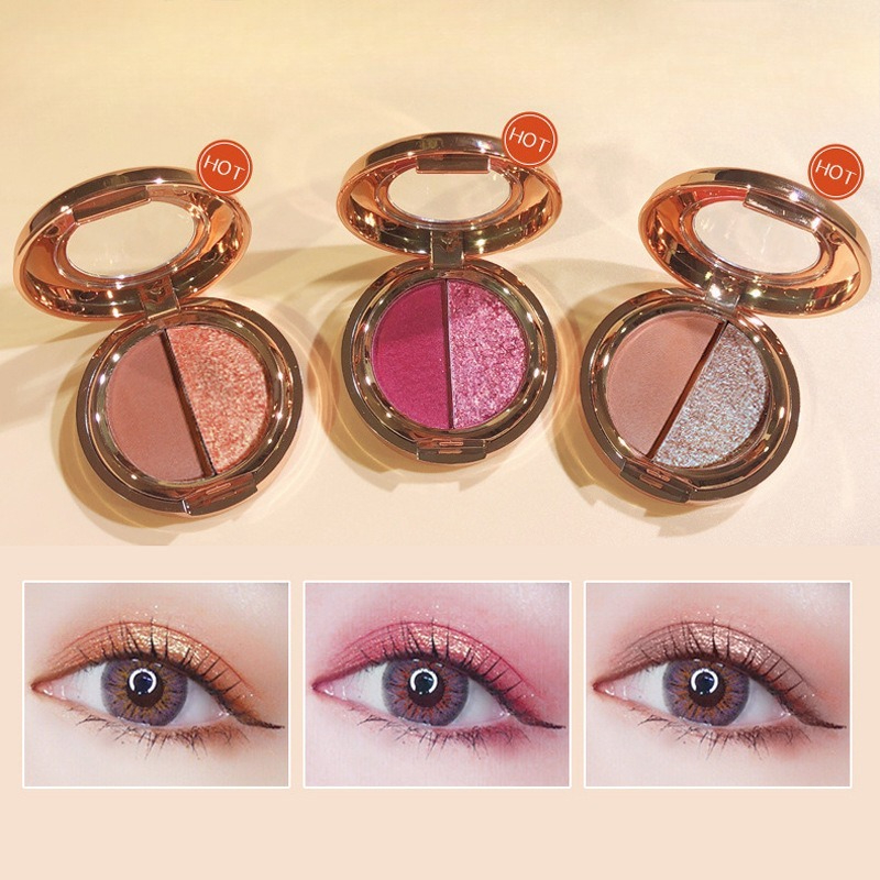 2 Colors Eyeshadow Glitter Pea – Beauty Makeup Eyeshadow Palette Bewertung und Preis
